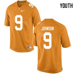 Youth Tennessee Volunteers Garrett Johnson #9 Orange Alumni Jerseys 348865-716