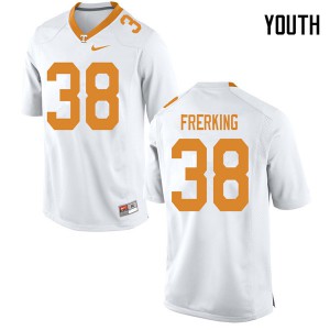 Youth Tennessee Volunteers Grant Frerking #38 Player White Jersey 172526-383