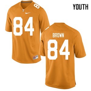 Youth Tennessee Volunteers James Brown #84 Football Orange Jersey 864656-139