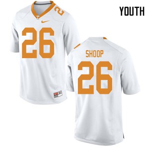 Youth Tennessee Volunteers Jay Shoop #26 Stitch White Jersey 131879-530