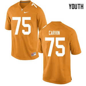 Youth Tennessee Volunteers Jerome Carvin #75 University Orange Jerseys 620454-222