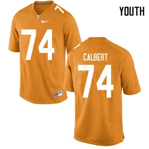 Youth Tennessee Volunteers K'Rojhn Calbert #74 College Orange Jerseys 983164-258