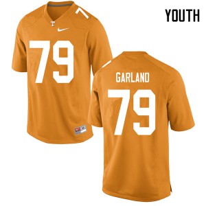 Youth Tennessee Volunteers Kurott Garland #79 Orange Stitched Jerseys 324483-117