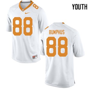 Youth Tennessee Volunteers LaTrell Bumphus #88 College White Jerseys 479468-403