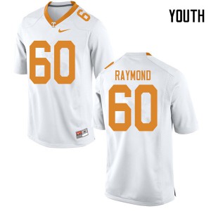 Youth Tennessee Volunteers Michael Raymond #60 White College Jersey 532562-116
