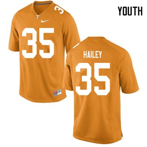 Youth Tennessee Volunteers Ramsey Hailey #35 Orange Stitch Jerseys 396628-403
