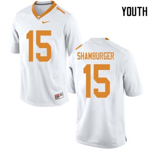 Youth Tennessee Volunteers Shawn Shamburger #15 White College Jerseys 258960-933