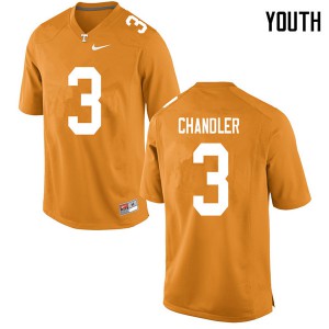 Youth Tennessee Volunteers Ty Chandler #3 Official Orange Jersey 701904-610