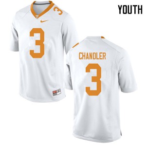Youth Tennessee Volunteers Ty Chandler #3 White Embroidery Jersey 583416-341