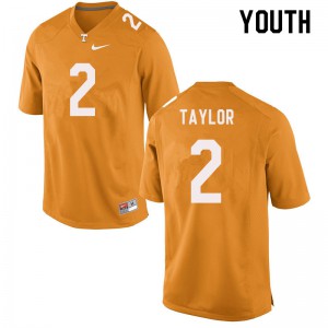Youth Tennessee Volunteers Alontae Taylor #2 University Orange Jerseys 408370-998
