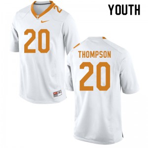 Youth Tennessee Volunteers Bryce Thompson #20 White NCAA Jerseys 857299-251
