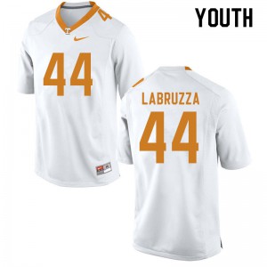 Youth Tennessee Volunteers Cheyenne Labruzza #44 Official White Jerseys 610108-691