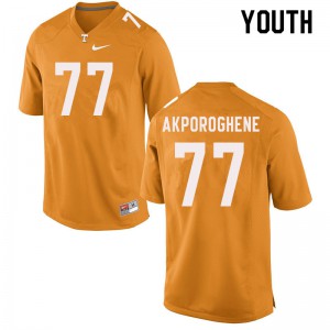 Youth Tennessee Volunteers Chris Akporoghene #77 Alumni Orange Jersey 993125-816