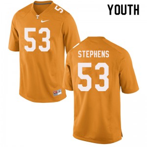 Youth Tennessee Volunteers Dawson Stephens #53 Orange College Jerseys 542740-998