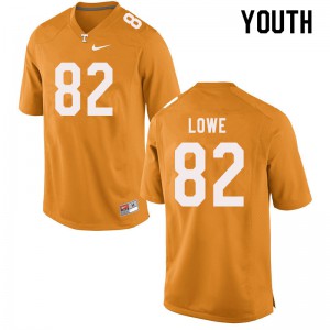Youth Tennessee Volunteers Jackson Lowe #82 Orange Stitched Jerseys 948692-411