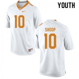 Youth Tennessee Volunteers Jay Shoop #10 NCAA White Jersey 351677-563
