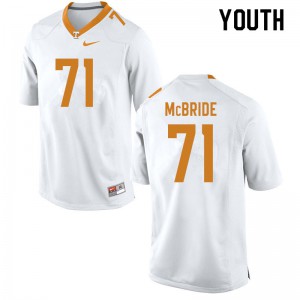 Youth Tennessee Volunteers Melvin McBride #71 White Official Jersey 533622-514