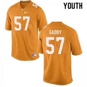 Youth Tennessee Volunteers Nyles Gaddy #57 College Orange Jerseys 980528-461