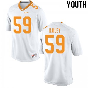 Youth Tennessee Volunteers Dominic Bailey #59 Stitched White Jersey 989703-626