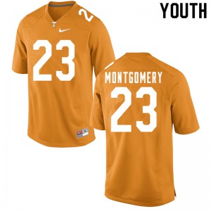 Youth Tennessee Volunteers Isaiah Montgomery #23 Stitched Orange Jerseys 943988-113