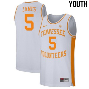 Youth Tennessee Volunteers Josiah-Jordan James #5 College White Jersey 627472-102