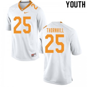 Youth Tennessee Volunteers Maceo Thornhill #25 Official White Jersey 439574-145