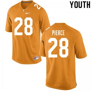 Youth Tennessee Volunteers Marcus Pierce #28 Player Orange Jerseys 734542-897