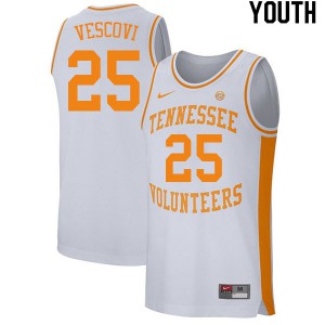 Youth Tennessee Volunteers Santiago Vescovi #25 NCAA White Jersey 367854-135