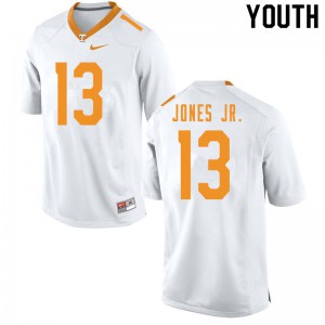 Youth Tennessee Volunteers Velus Jones Jr. #13 NCAA White Jerseys 514517-946