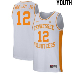 Youth Tennessee Volunteers Victor Bailey Jr. #12 Player White Jersey 173053-791