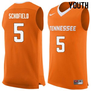 Youth Tennessee Volunteers Admiral Schofield #5 Player Orange Jerseys 339618-568