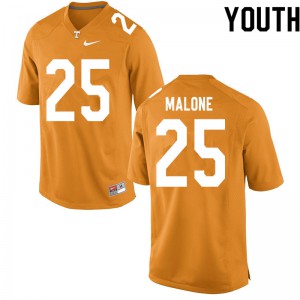 Youth Tennessee Volunteers Antonio Malone #25 University Orange Jersey 743576-744