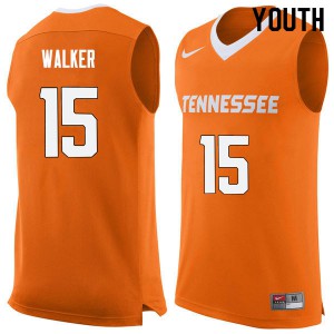 Youth Tennessee Volunteers Derrick Walker #15 Orange Stitched Jerseys 699222-936