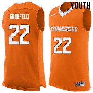 Youth Tennessee Volunteers Ernie Grunfeld #22 Orange College Jersey 380555-714