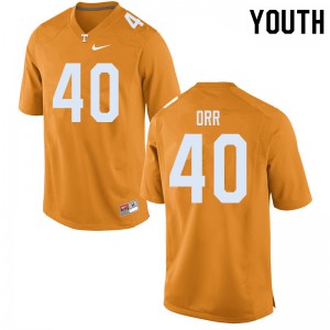 Youth Tennessee Volunteers Fred Orr #40 University Orange Jersey 707980-952