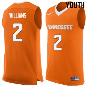 Youth Tennessee Volunteers Grant Williams #2 Orange Basketball Jerseys 925954-534