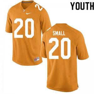 Youth Tennessee Volunteers Jabari Small #20 Embroidery Orange Jersey 590872-605