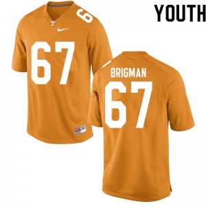 Youth Tennessee Volunteers Jacob Brigman #67 Orange Player Jersey 904639-339