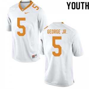 Youth Tennessee Volunteers Kenneth George Jr. #5 White Football Jersey 898933-940