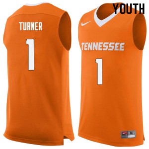 Youth Tennessee Volunteers Lamonte Turner #1 Orange NCAA Jerseys 735103-583
