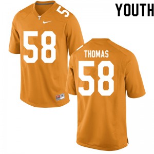 Youth Tennessee Volunteers Omari Thomas #58 NCAA Orange Jerseys 856499-457