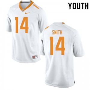 Youth Tennessee Volunteers Spencer Smith #14 High School White Jersey 253736-419