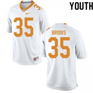 Youth Tennessee Volunteers Will Brooks #35 White Player Jerseys 124656-951