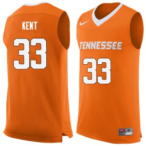 Men's Tennessee Volunteers Zach Kent #33 Basketball Orange Jerseys 659605-753